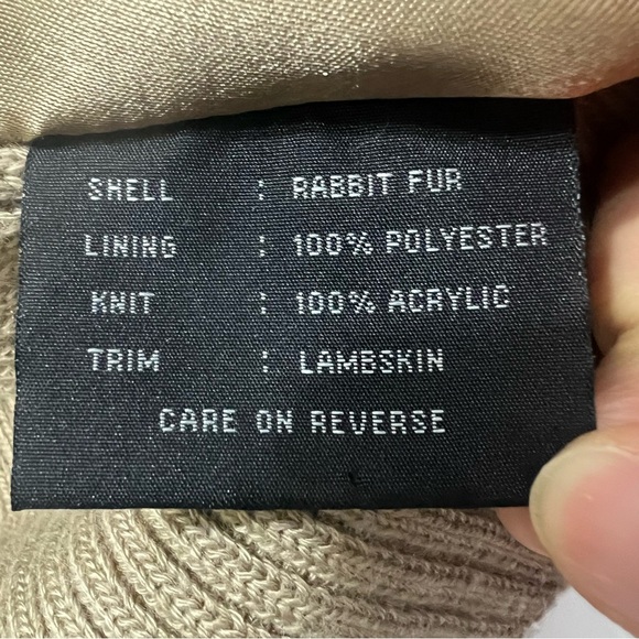 Penny Lane Rabbit Fur Full Zip Vest Leather Trim Beaded Size L Bratz Mobwife - Picture 11 of 12